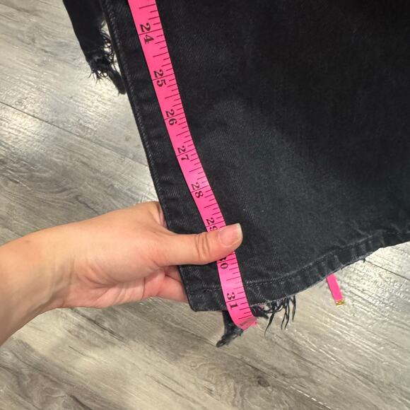 R13 Izzy Drop Crotch Jake Black Wash Loose Jean Size 27” EUC - Picture 5 of 11